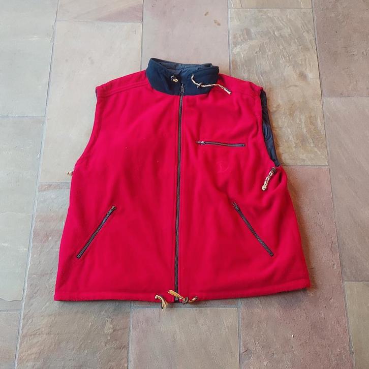 Vintage reversable bodywarmer blauw/rood maat XXL, Kleding | Heren, Bodywarmers, Gedragen, Overige maten, Blauw, Ophalen of Verzenden