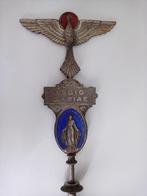 Legion of Mary religieus devoti verzilverd emaille ornament, Verzenden