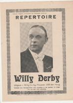 Repertoire Willy Derby, Artiest, Ophalen of Verzenden, Zo goed als nieuw