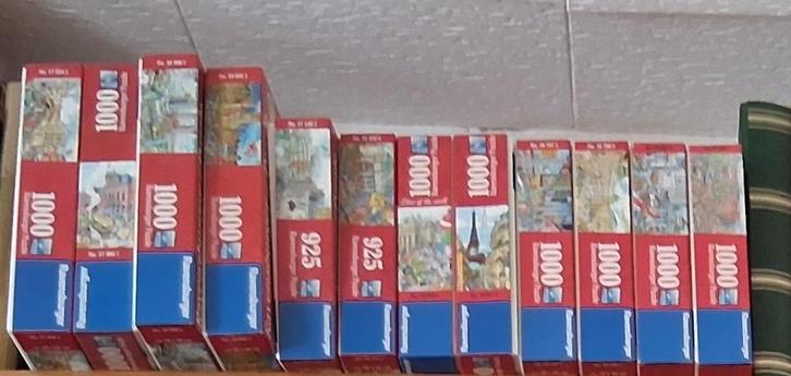 rAVENBURGH STEDEN PUZZELS, Hobby en Vrije tijd, Denksport en Puzzels, Zo goed als nieuw, Legpuzzel, 500 t/m 1500 stukjes, Ophalen