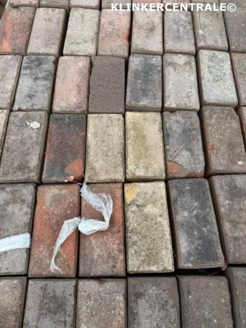 120m2 gemêleerd gebakken klinkers keiformaat straatstenen, Tuin en Terras, Tegels en Klinkers, Gebruikt, Klinkers, Keramiek, 10 m² of meer