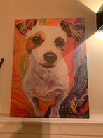 Jack russel canvas 30x 40 cm, Ophalen of Verzenden