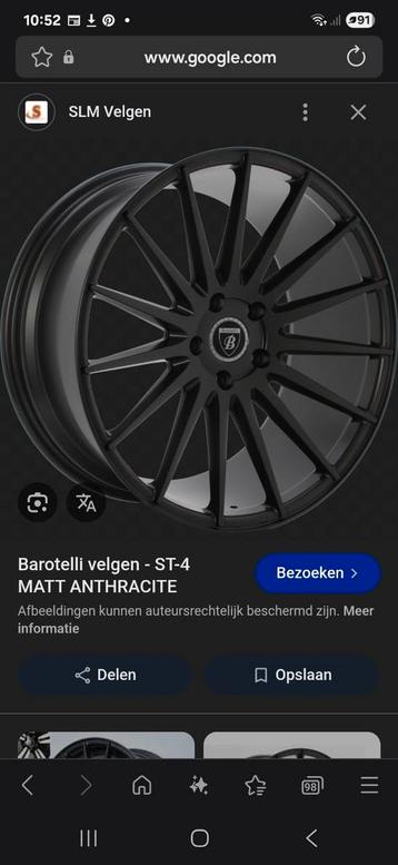 Barotelli Velgen ST-4 Matt Anthracite beschikbaar voor biedingen