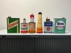 Diverse oude garage olie blikken te koop, Verzamelen, Merken en Reclamevoorwerpen, Reclamebord, Gebruikt, Ophalen of Verzenden