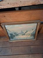 Willem Noordijk,plaat achter glas in super lijstje, Antiek en Kunst, Ophalen