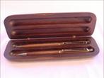 CLIPPER pennenset in Mahonie case, Overige merken, Pennenset, Met doosje, Ophalen of Verzenden