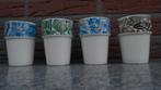 4x Petrus Regout Sphinx bekers drinkbeker in kleur, Antiek en Kunst, Antiek | Keramiek en Aardewerk, Ophalen of Verzenden