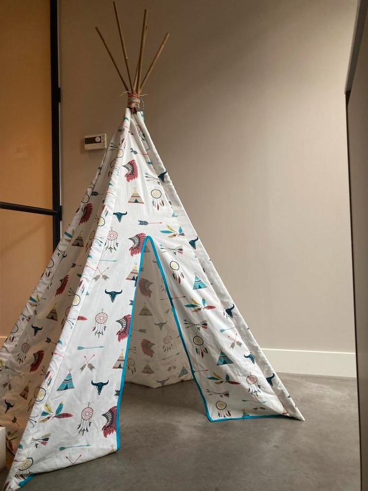 Tipi tent - Handgemaakt, Kinderen en Baby's, Speelgoed | Speeltenten, Zo goed als nieuw, Ophalen of Verzenden