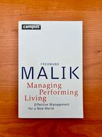 Fredmund Malik, Managing Performing Living, Ophalen of Verzenden, Zo goed als nieuw