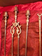 Antieke koperen openhaardset zonder houder, Antiek en Kunst, Antiek | Koper en Brons, Ophalen, Koper