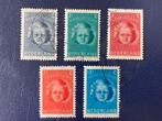 Nederland 1945 Kinderzegels gestempeld NVPH 444/448, Postzegels en Munten, Postzegels | Nederland, Na 1940, Verzenden, Gestempeld