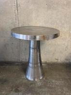 Stoere Metalen bijzettafel, Minder dan 55 cm, Metaal of Aluminium, Rond, Ophalen of Verzenden