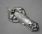 Zilveren grote bijzondere vintage broche nr.054, Sieraden, Tassen en Uiterlijk, Broches, 4 tot 7 cm, Verzenden, Zo goed als nieuw