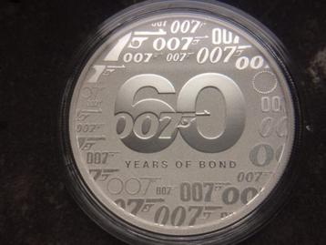 2022 Tuvalu - 60th anniversary James Bond 007 - 1 oz silver beschikbaar voor biedingen