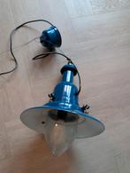 Blauwe Scheepslamp - Mooie Replica, Huis en Inrichting, Lampen | Hanglampen, Gebruikt, Ophalen of Verzenden, Glas, Nautisch