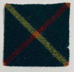 Schotse tartan onderlaag voor baretembleem, Ophalen of Verzenden, Landmacht, Engeland, Embleem of Badge