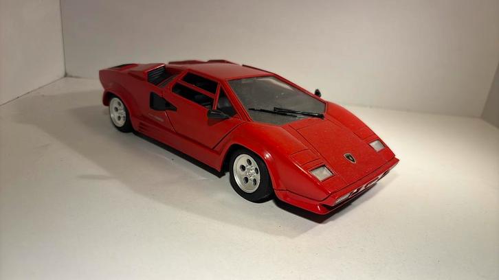 Lamborghini countach 5000 polistil 1.18, Hobby en Vrije tijd, Modelauto's | 1:18, Zo goed als nieuw, Overige merken, Ophalen of Verzenden