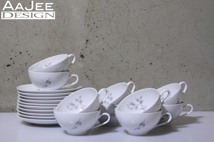 Eschenbach - Kop & Schotel - Larissa - Midnight Rose- Copier, Huis en Inrichting, Keuken | Servies, Gebruikt, Kop(pen) en/of Schotel(s)