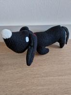 Knuffel Takkie gebreid teckel zwart Fiep Westendorp K9125, Kinderen en Baby's, Speelgoed | Knuffels en Pluche, Ophalen of Verzenden
