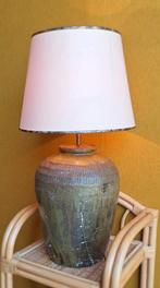 Vintage Aardewerk Schemerlamp, landelijke kruik lamp, Antiek en Kunst, Ophalen of Verzenden