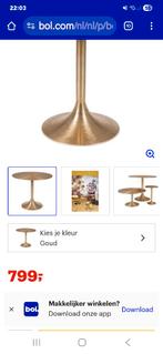 Gouden eettafel, Ophalen, 100 tot 150 cm, Rond, 50 tot 100 cm