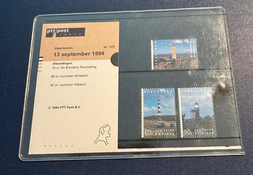 Ptt Post postzegel mapje 127 vuurtoren Brandaris vlieland, Postzegels en Munten, Postzegels | Nederland, Postfris, Na 1940, Ophalen of Verzenden