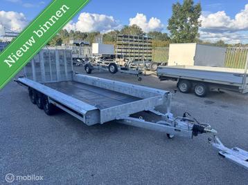 Machinetransporter 480x180 3x1500kg oprijklep beschikbaar voor biedingen