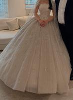 Prachtige bruidsjurk 2025 model champagne  kleur maat 34, Ophalen of Verzenden, Zo goed als nieuw, Wit, Trouwjurk