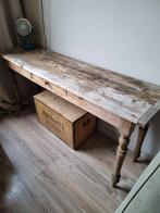 Oude brocante sidetable - 160cm breed, Huis en Inrichting, Bureaus, Ophalen of Verzenden, Gebruikt, Bureau