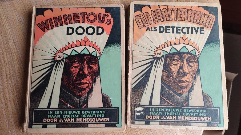 Winnetou en Old Shatterhand boeken uit 1948, Ophalen of Verzenden, Gelezen, Karl May