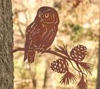 Tuinprikker Uil - Roestig Metaal, Ophalen of Verzenden, Nieuw