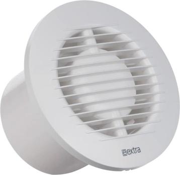 Badkamerventilator rond Ø 100 mm Wit – Basis beschikbaar voor biedingen