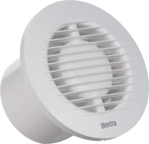 Badkamerventilator rond Ø 100 mm Wit – Basis, Huis en Inrichting, Overige Huis en Inrichting, Nieuw, Ophalen of Verzenden