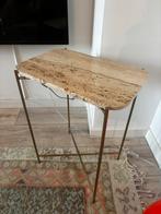 Bijzettafel marmer, Ophalen, Overige materialen, 50 tot 100 cm, Vierkant