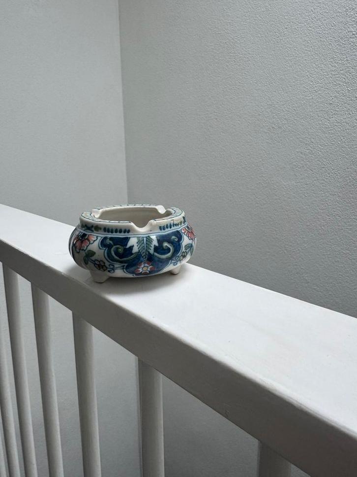 Makkum asbakje oud hollands op pootjes, Sieraden, Tassen en Uiterlijk, Ringen, Zo goed als nieuw, Dame, Zilver, Ophalen of Verzenden