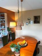 Twee terracotta lampen voor boven de eettafel, Ophalen, Gebruikt, Overige materialen, Minder dan 50 cm