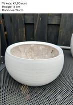 Te koop een leuke bloempot., Tuin en Terras, Ophalen, Gebruikt, Rond, Binnen