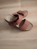 Bruine verstelbare slippers - eenmaal gedragen, Footflex, Bruin, Gedragen, Ophalen