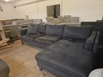 Hoekbank - Antraciet - Textiel, Huis en Inrichting, 125 cm of meer, 125 cm of meer, Zo goed als nieuw, Info@homefriesland.nl