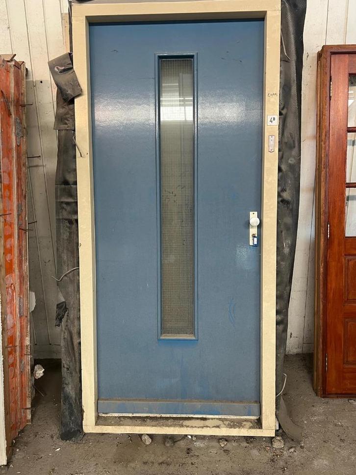 Prachtige voordeur incl. kozijn (bxh= 103cmx225cm), Doe-het-zelf en Verbouw, Deuren en Horren, Gebruikt, Buitendeur, 215 cm of meer