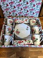 Koffie/thee servies rozen decor, Antiek en Kunst, Ophalen of Verzenden