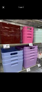 Gekleurde opbergbakken, zie omschrijving, Doe-het-zelf en Verbouw, Kratten en Dozen, Doos, Minder dan 35 cm, Ophalen of Verzenden