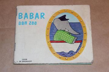 Vintage Boekje Babar aan Zee [1969] — L. de Brunhoff beschikbaar voor biedingen