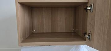 3 ikea besta wandmeubel kastjes met ophangrails - afbeelding 6