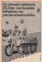 retro reclame 1975 ESCI modelbouw tanks & motors, Verzenden, Overige typen