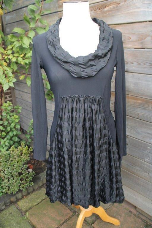 Ballonjurk zwart Indies mt 2 (S) travelstof Vaste prijs, Kleding | Dames, Jurken, Zo goed als nieuw, Maat 36 (S), Zwart, Knielengte