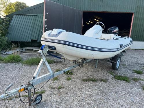 RIB-390, Watersport en Boten, Rubberboten, Gebruikt, Overige merken, Overige materialen, Minder dan 70 pk, Benzine, Ophalen