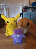 Pokemon Knuffels - Pikachu, Eevee, Gengar, Ophalen of Verzenden, Zo goed als nieuw, Overige typen