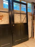 Vintage supergrote industriële deuren, Doe-het-zelf en Verbouw, Deuren en Horren, 215 cm of meer, Gebruikt, Glas, 120 cm of meer