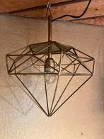 Polspotten diamond hanglamp messing, Overige materialen, Ophalen of Verzenden, Zo goed als nieuw, Polspotten